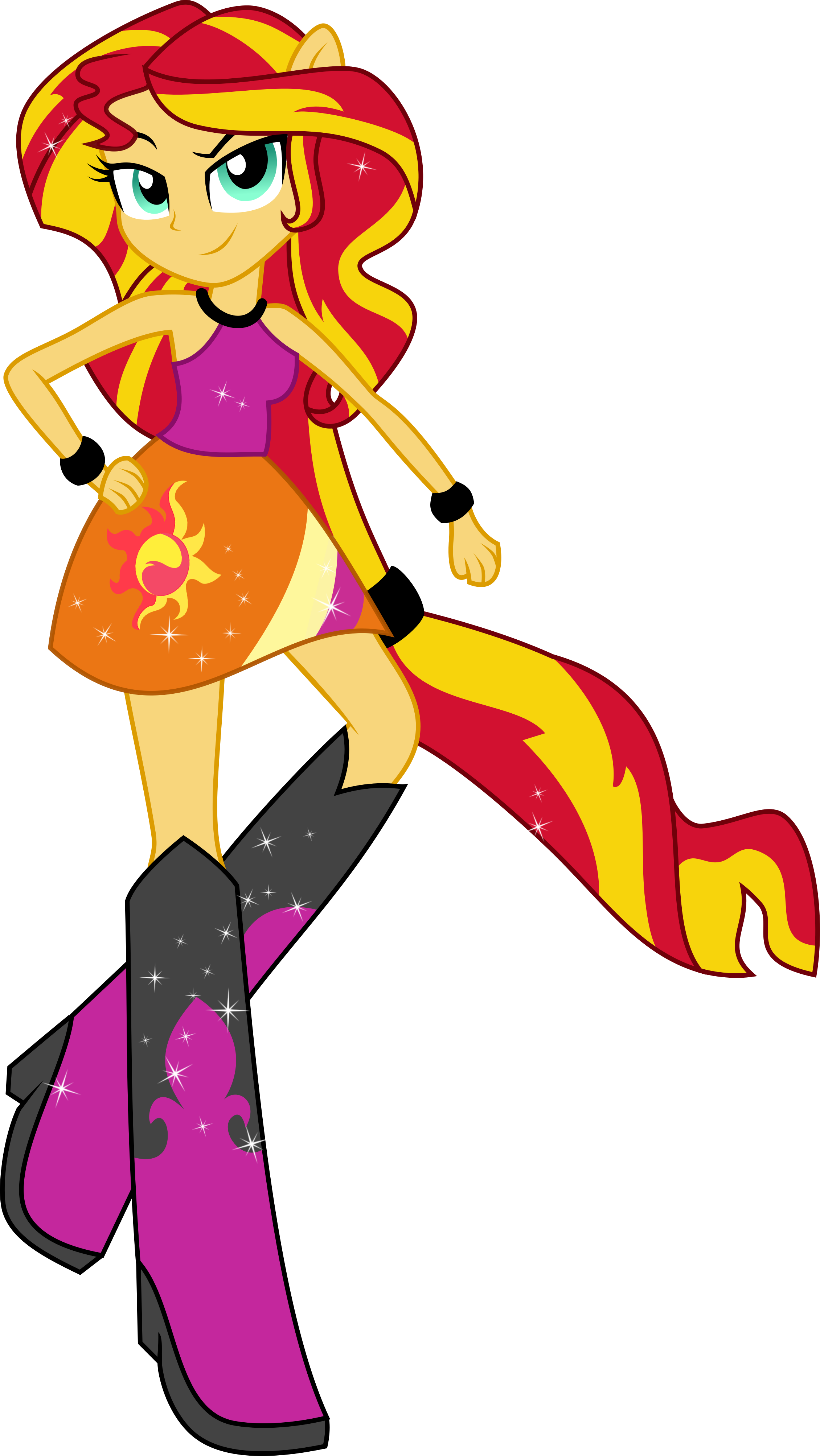 Eqg Sunset Shimmer By Selisuflyer - Rainbow Rocks Sunset Shimmer (2260x4015)