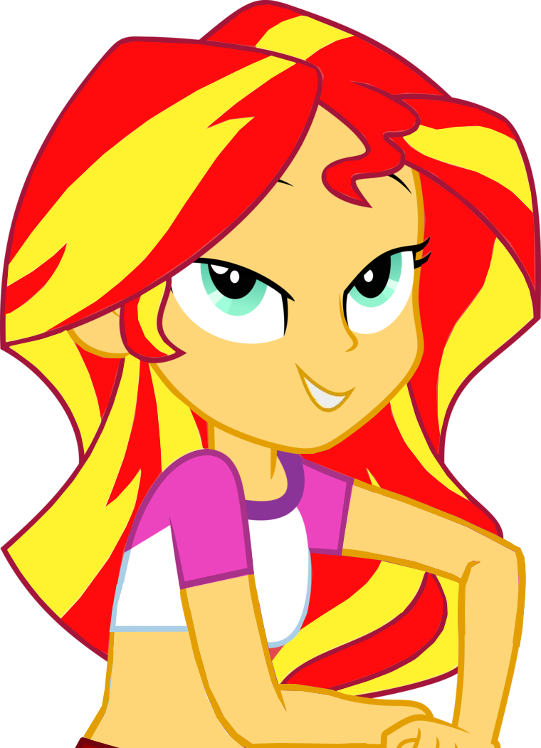 Clothes, Equestria Girls, Grin, Legend Of Everfree, - Equestria Girls Sunset Shimmer Happy (760x1050)