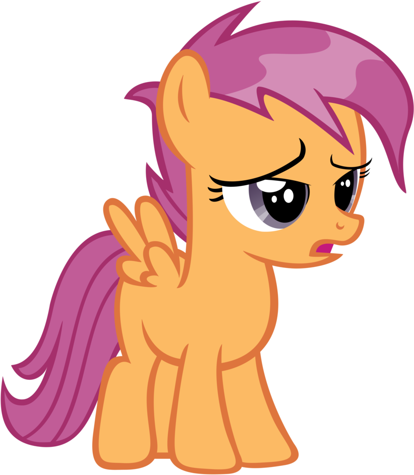 Wet Mane Scootaloo - De Mlp Wet Mane (841x951)