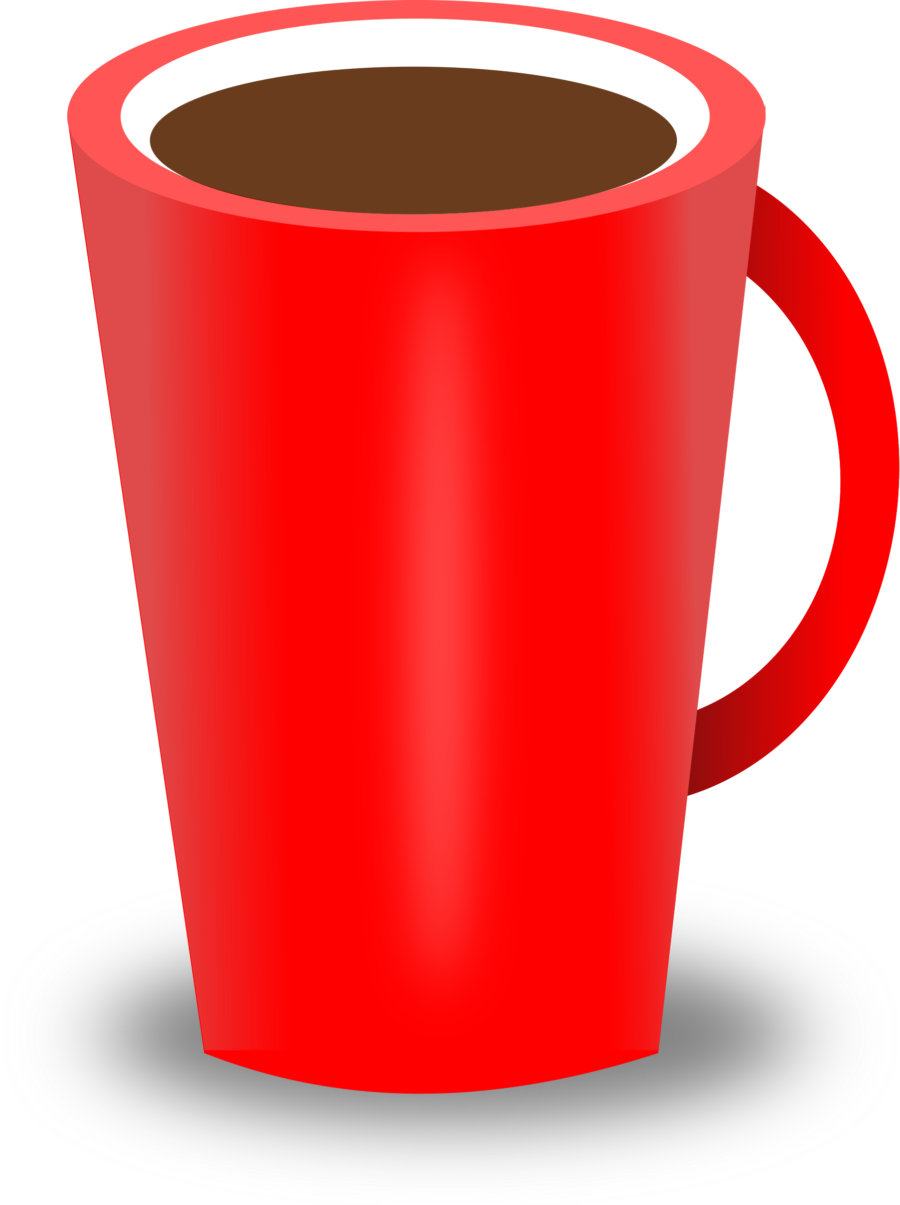 Clipart Red Coffee Cup - Red Coffee Cup Png (1794x2400)
