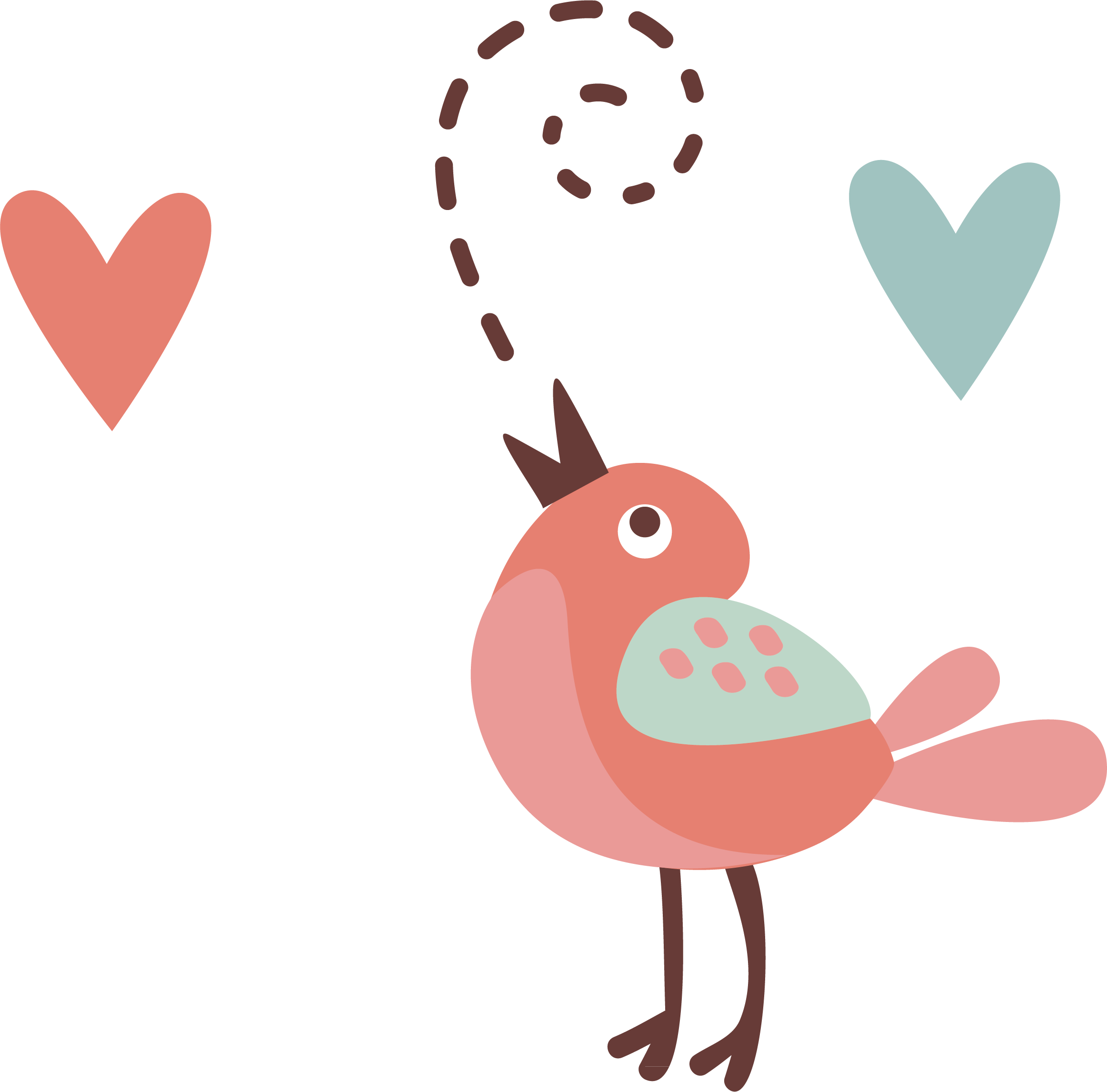 Cartoon Singing - Singing Birds - นก การ์ตูน น่า รัก (2325x2293)