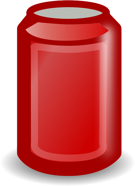 Can, Tin, Drinking, Beverage, Red, Blank, Cylinder - Beverages (456x640)