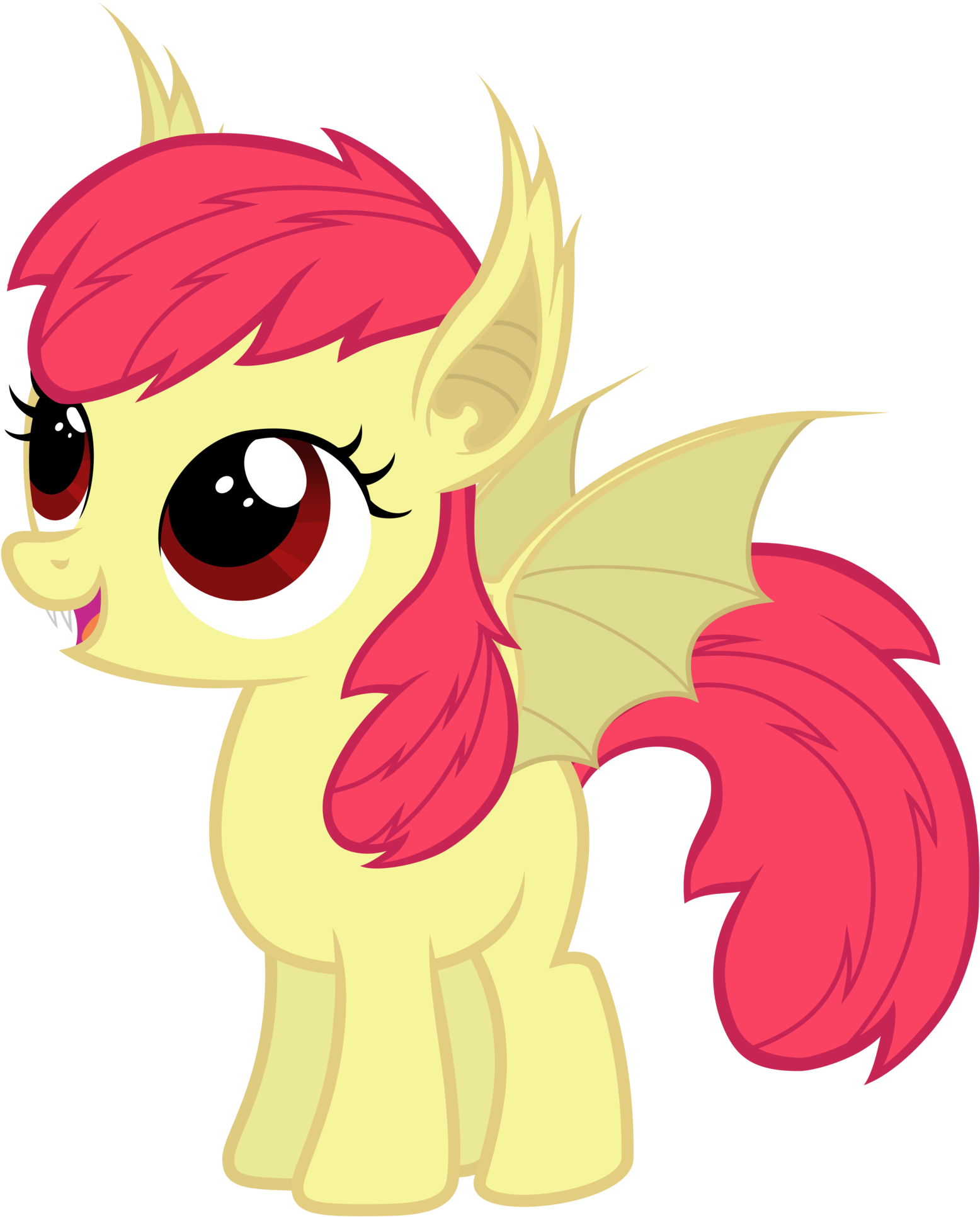 Bloombat - My Little Pony Apple Bloom Bat (1600x1987)