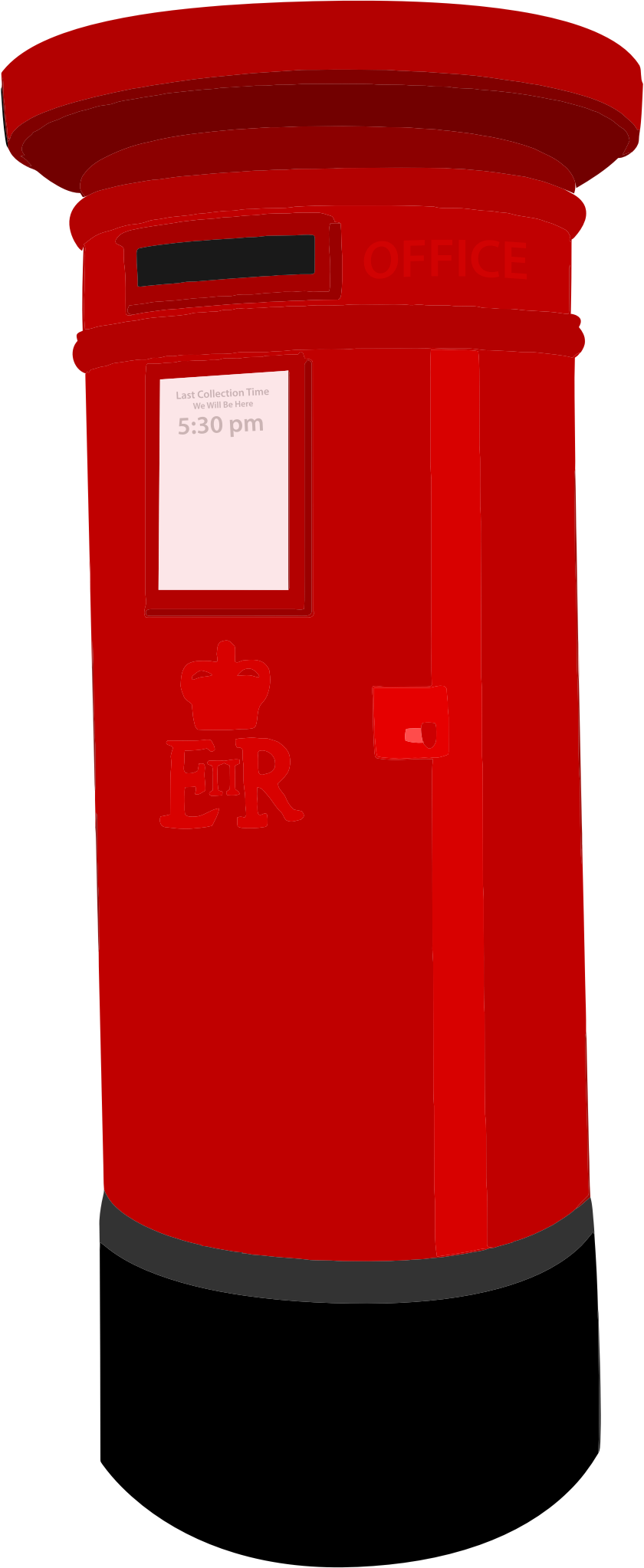 Delightful Post Office Pictures Clip Art Medium Size - Red Post Box Clipart (840x2046)