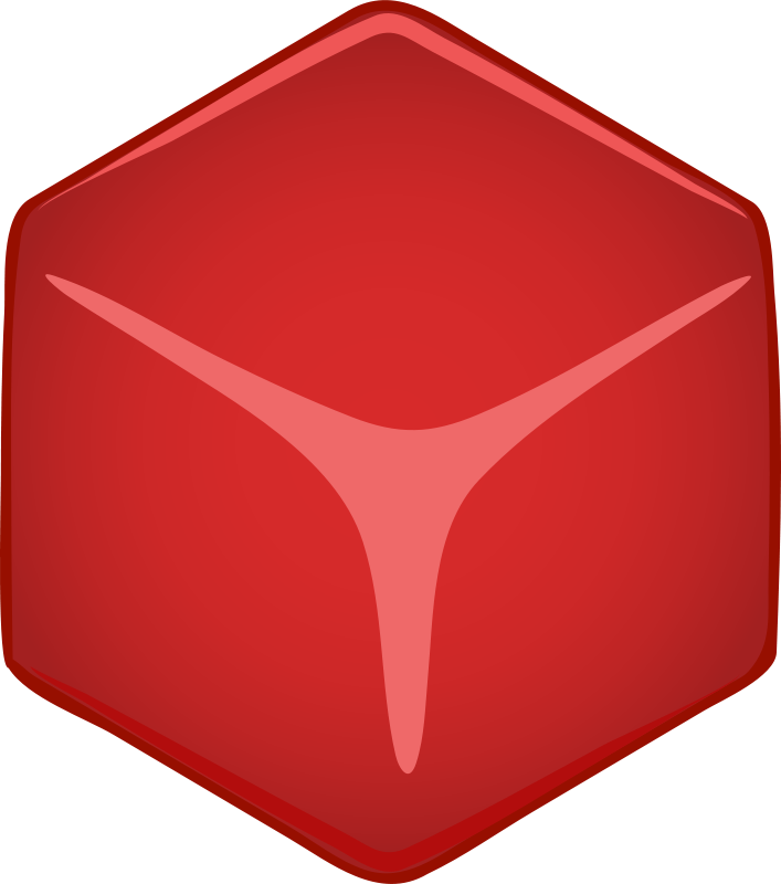 Free Vector Red 3d Cube Clip Art - Cubo Rojo Png (707x800)