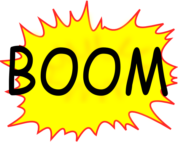 Boom Clip Art At Clker - Explosion Boom Clip Art (600x480)