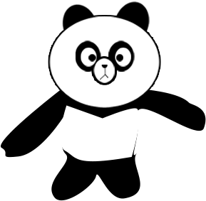 Giant Panda Cartoon Drawing - Giant Panda (709x624)