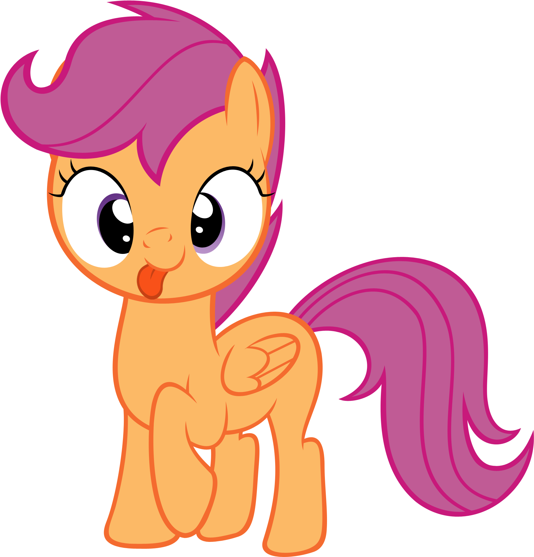 My Little Pony Friendship Is Magic Scootaloo - My Little Pony Cabochon Glass Tibet Silver Chain Pendant (2200x2200)