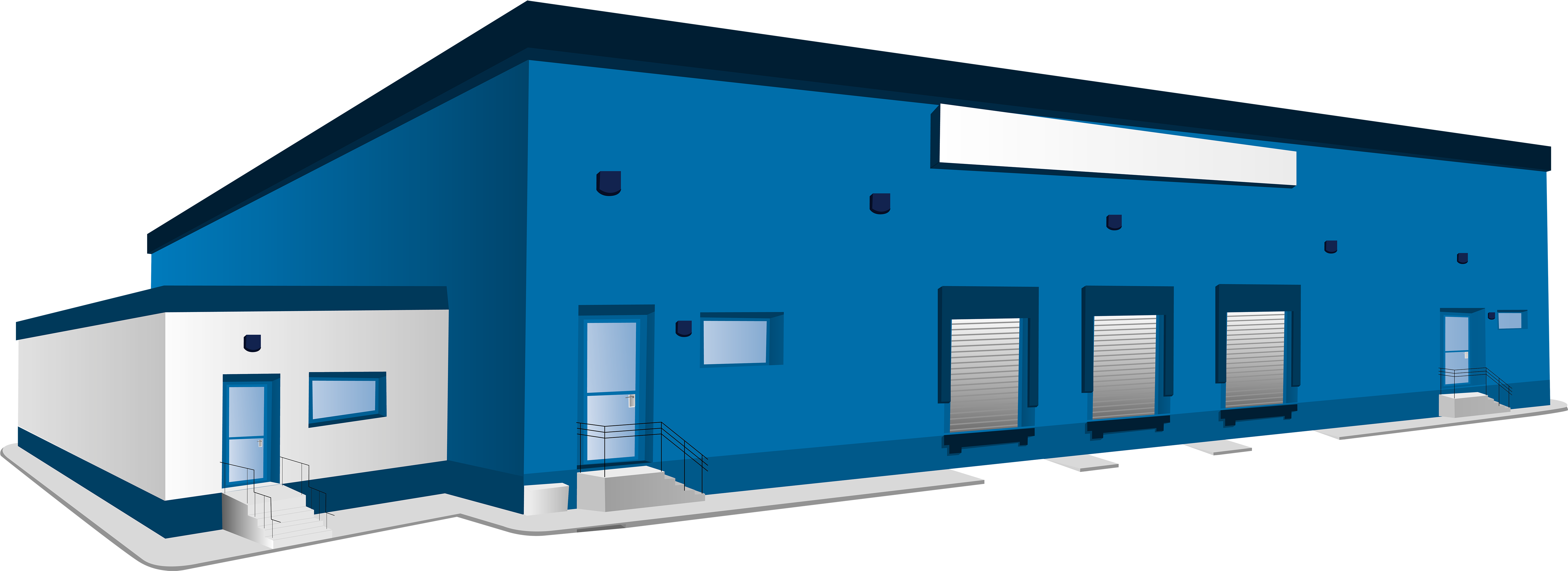 Warehouse Logistics Building Clip Art - Warehouse Logistics Building Clip Art (6000x3478)