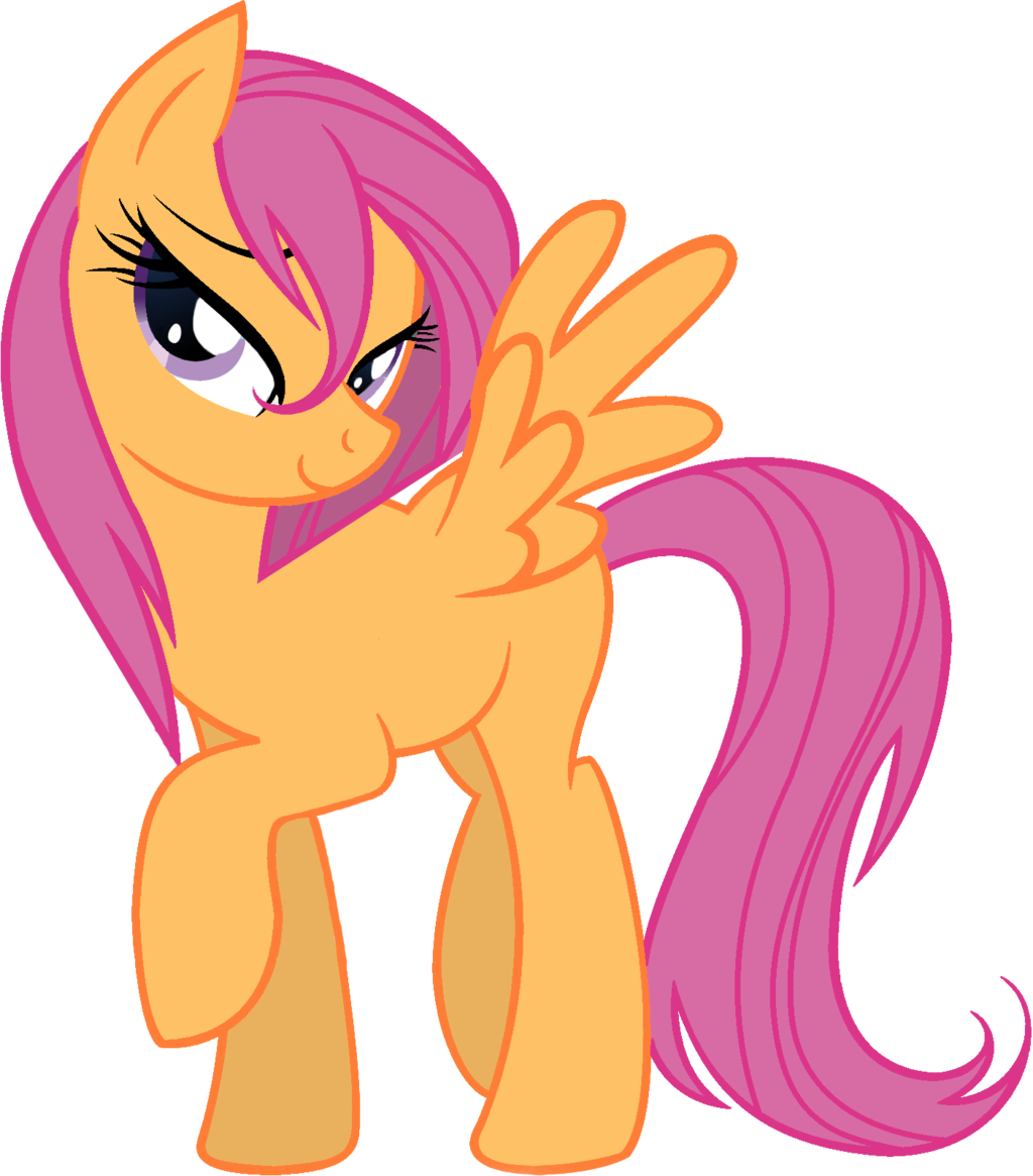 Wet Mane Adult Scootaloo By Spyker88 Wet Mane Adult - Granny Smith Mlp Young (1024x1165)