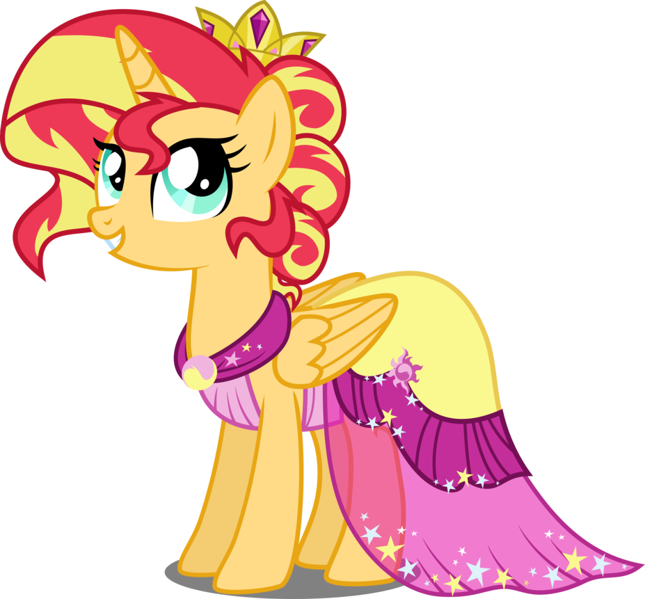 Alternate Universe Where Pony Sunset Is An Alicorn - Mlp Sunset Shimmer Princess (927x861)