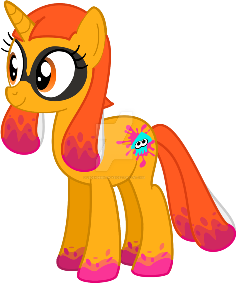 Splatoon Female Pony By Legenddestroye - My Little Pony Splatoon (831x962)