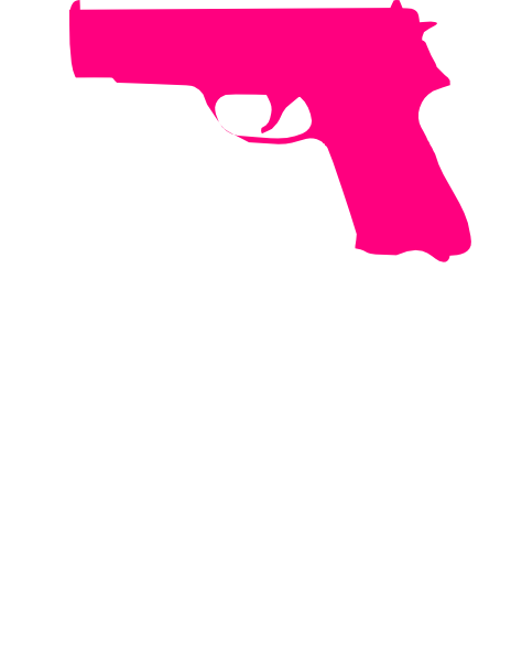 Meet And Greet Clipart - Pink Gun Clipart (474x594)