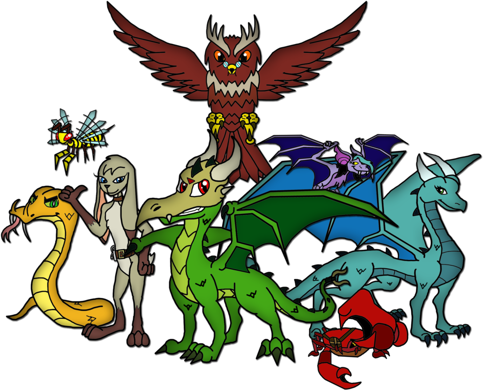 Dragon Carnivora Clip Art - Cartoon (971x822)