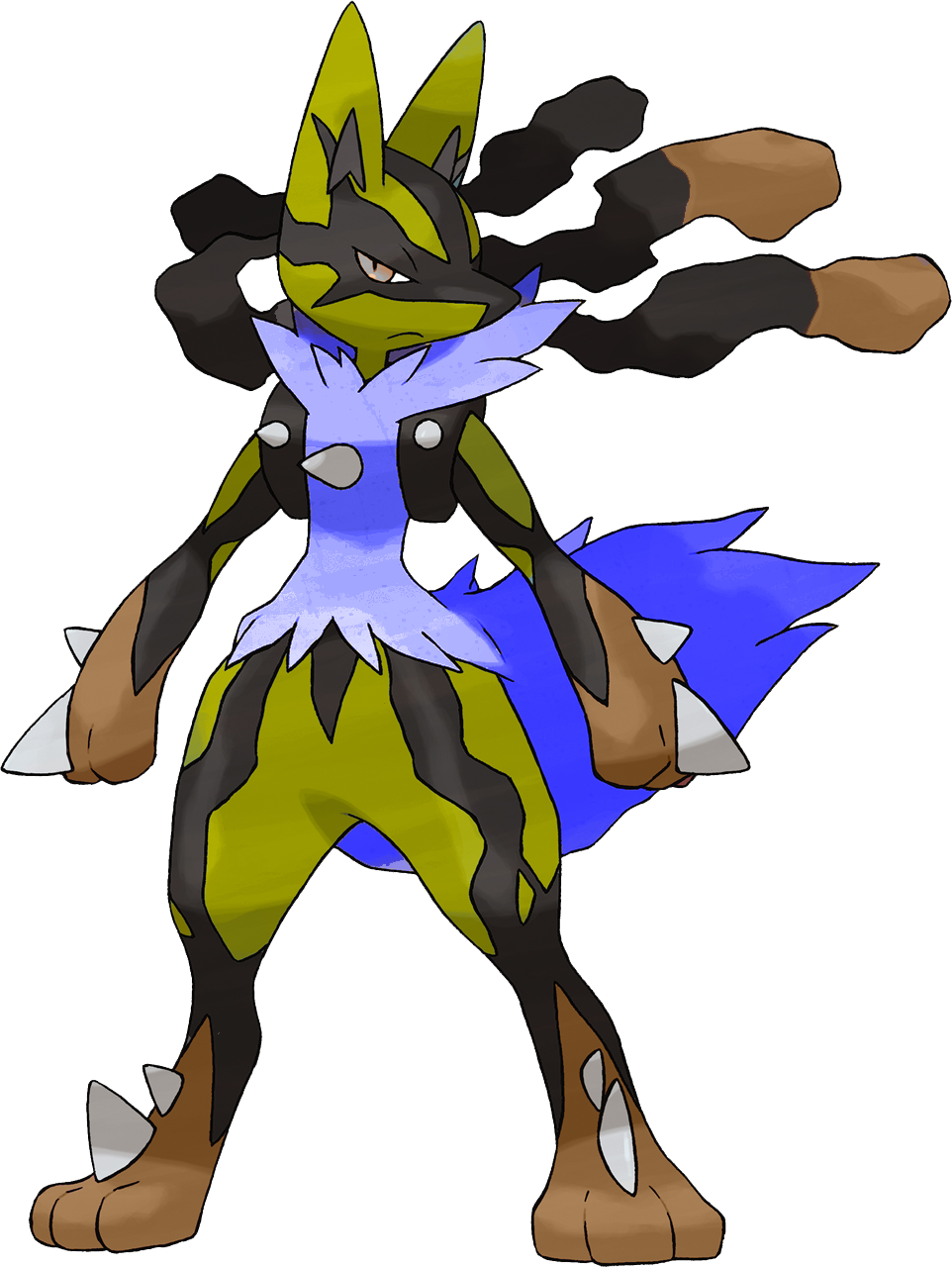 Mega Pokemon Clipart - Lucario Shiny Mega Evolution (962x1280)