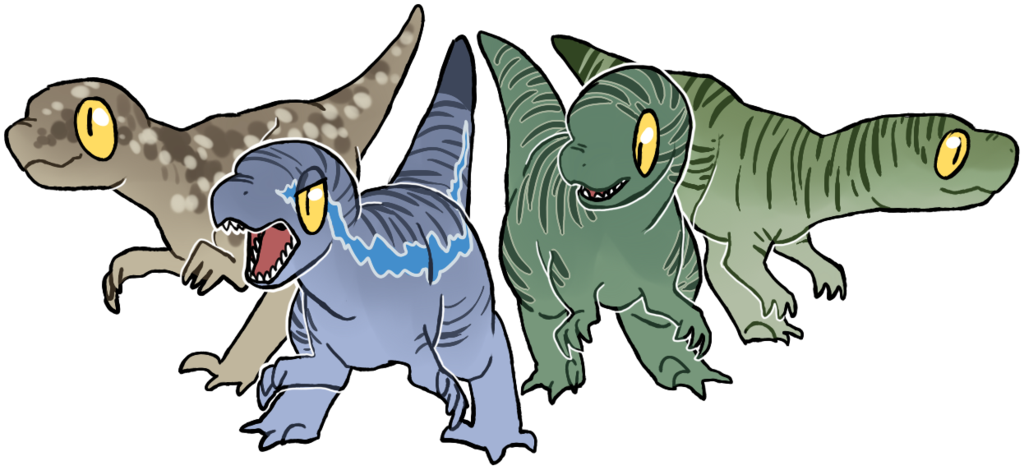 Jurassic World - Cute Jurassic World Raptors (1024x470)
