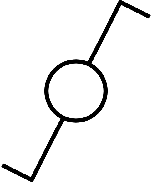 Free Vector Symbol Change Over Switch Clip Art - Interruptor Simbolo (486x581)