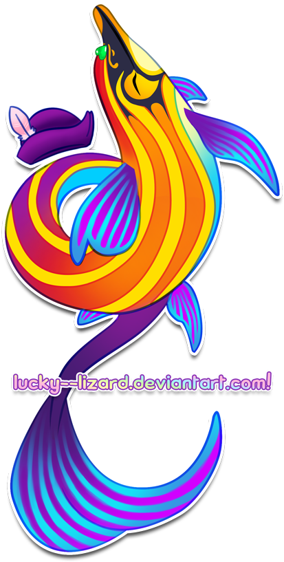 Monthly Gift Art October 2017 By Lucky Lizard - Art (435x832)