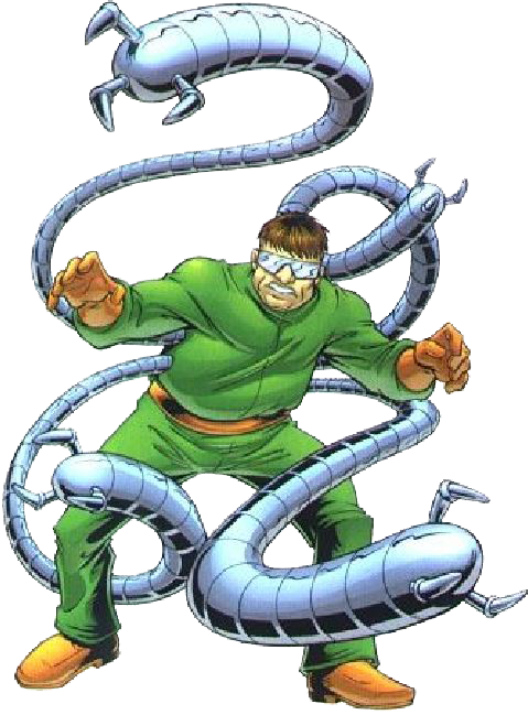 Marvel - Spiderman Dr Octopus Cartoon (479x649)
