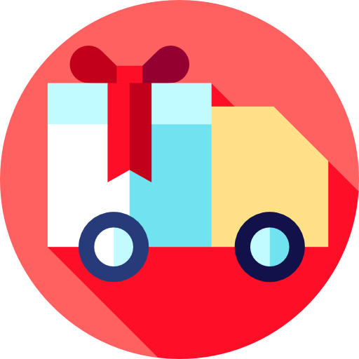 Delivery Truck Free Icon - Round Delivery Truck Icon (512x512)