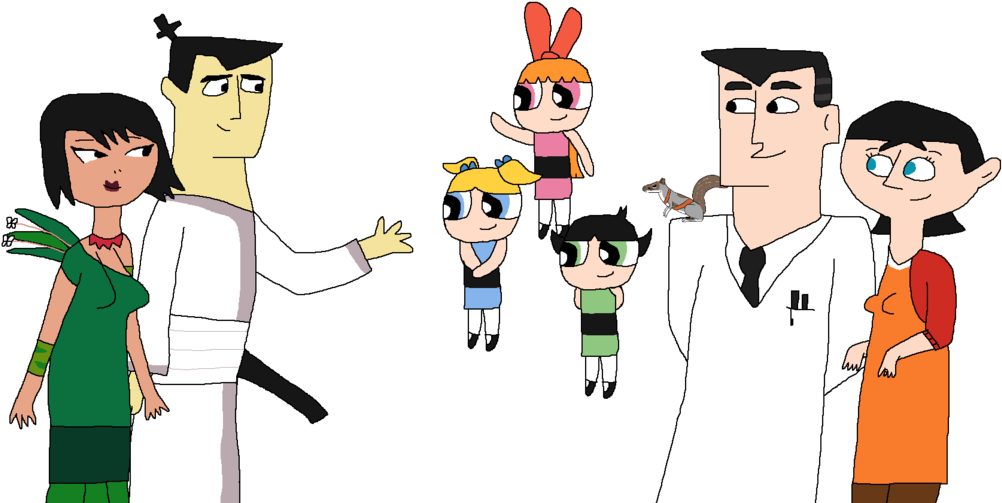 Meeting The Samurai By Wildandnaturefan - Samurai Jack Professor Utonium (1024x512)