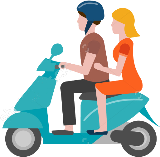 Motor Scooter Clipart Motor Scooter Clipart - Two Wheeler Pooling (573x533)
