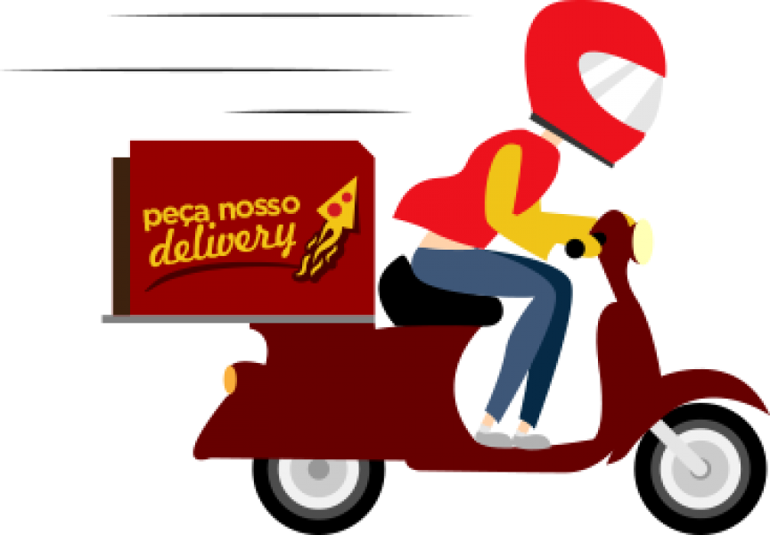 Delivery Pizza Computer Icons Clip Art - Entregador De Pizza Png (864x600)