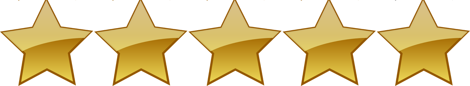 5 Star Rating Png (1600x294)