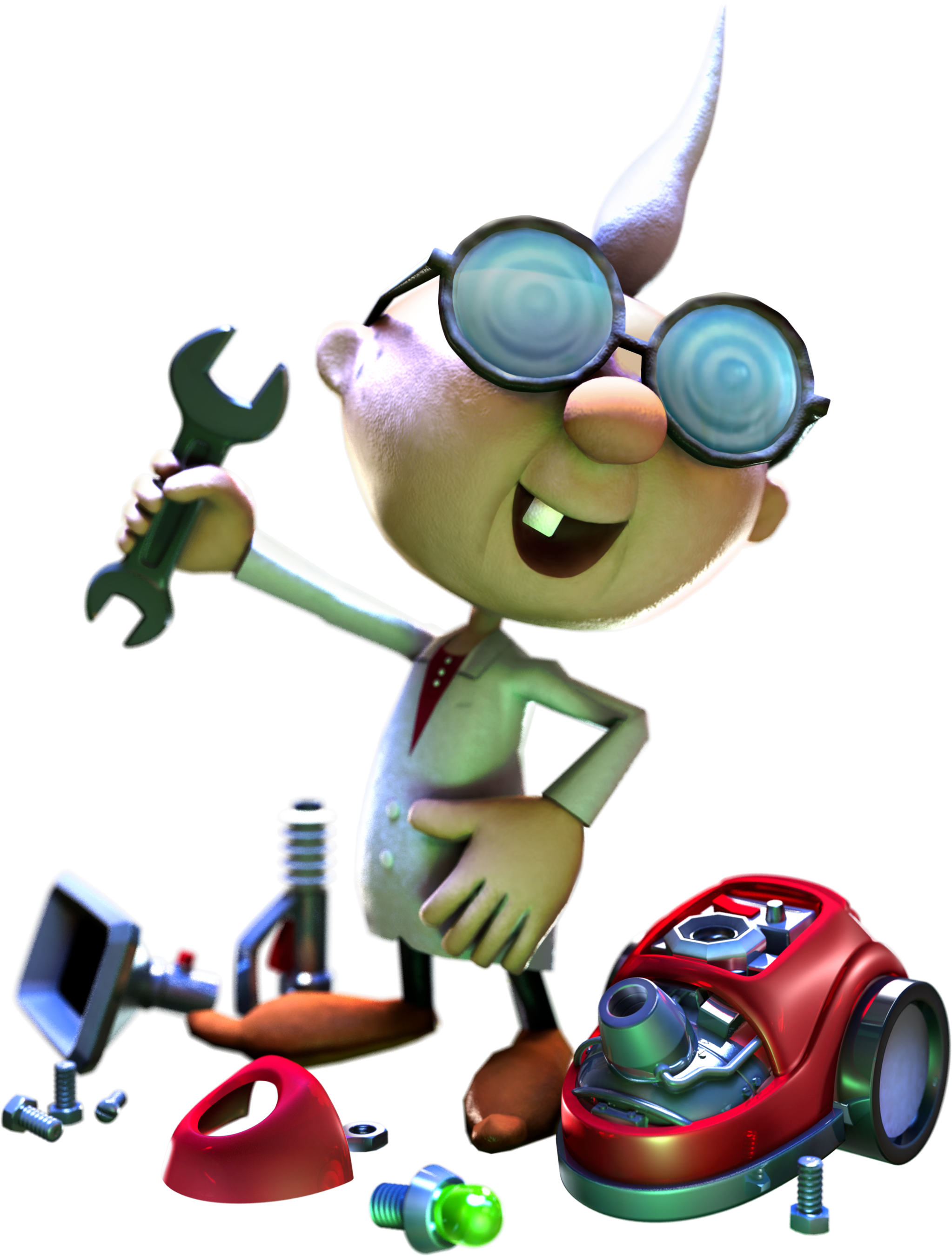 Luigi's Mansion Dark Moon Professor E Gadd (2046x2700)