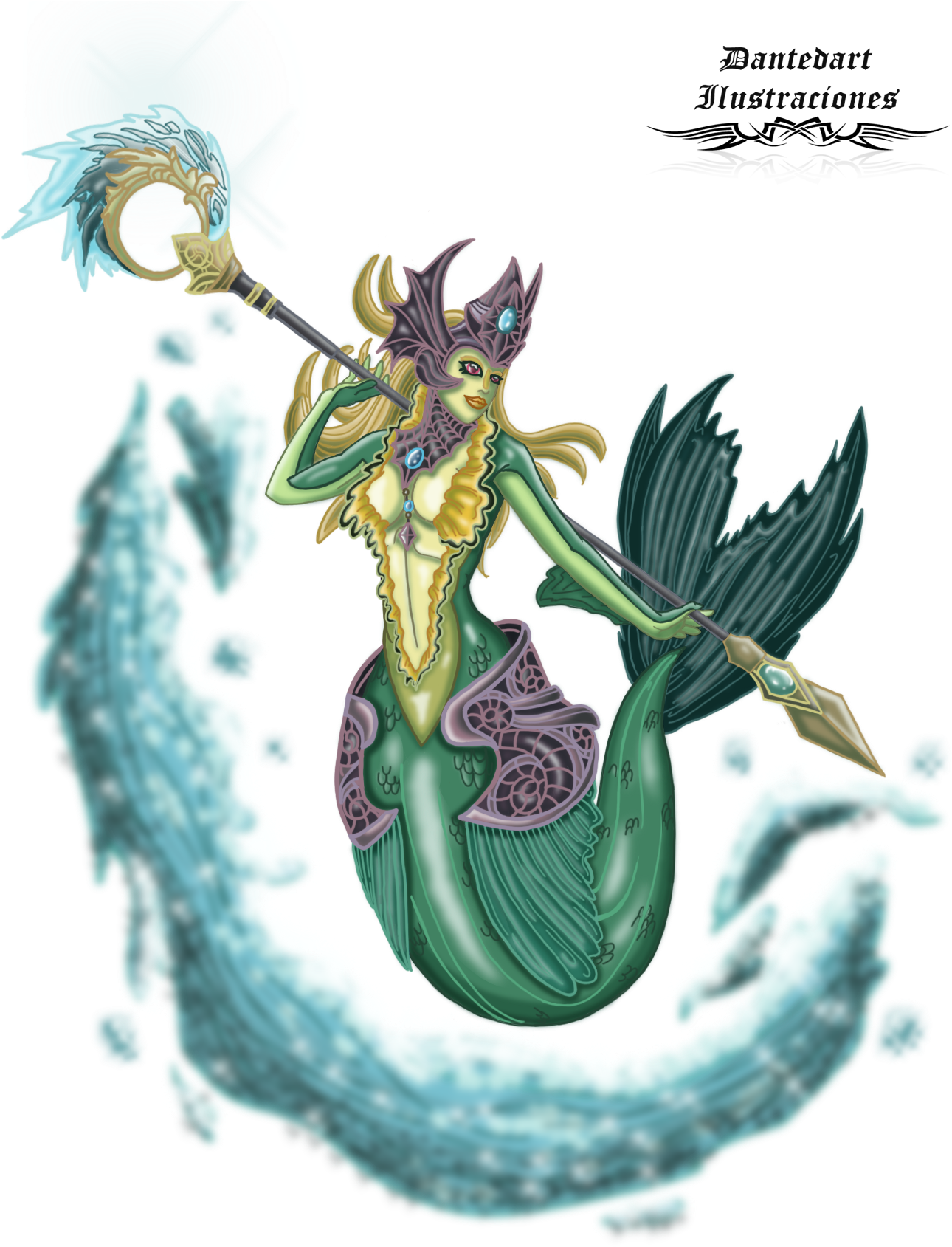 *league Of Legends ~ Nami Illustration - League Of Legends (1400x1700)