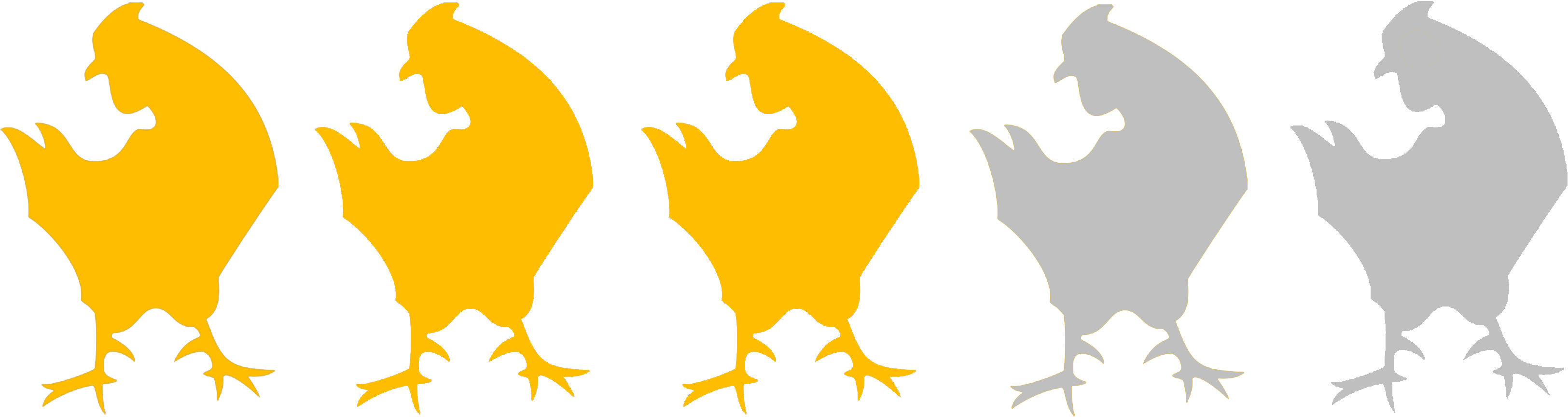 Chicken Rating - 3 Out Of 5 Rating (3300x900)
