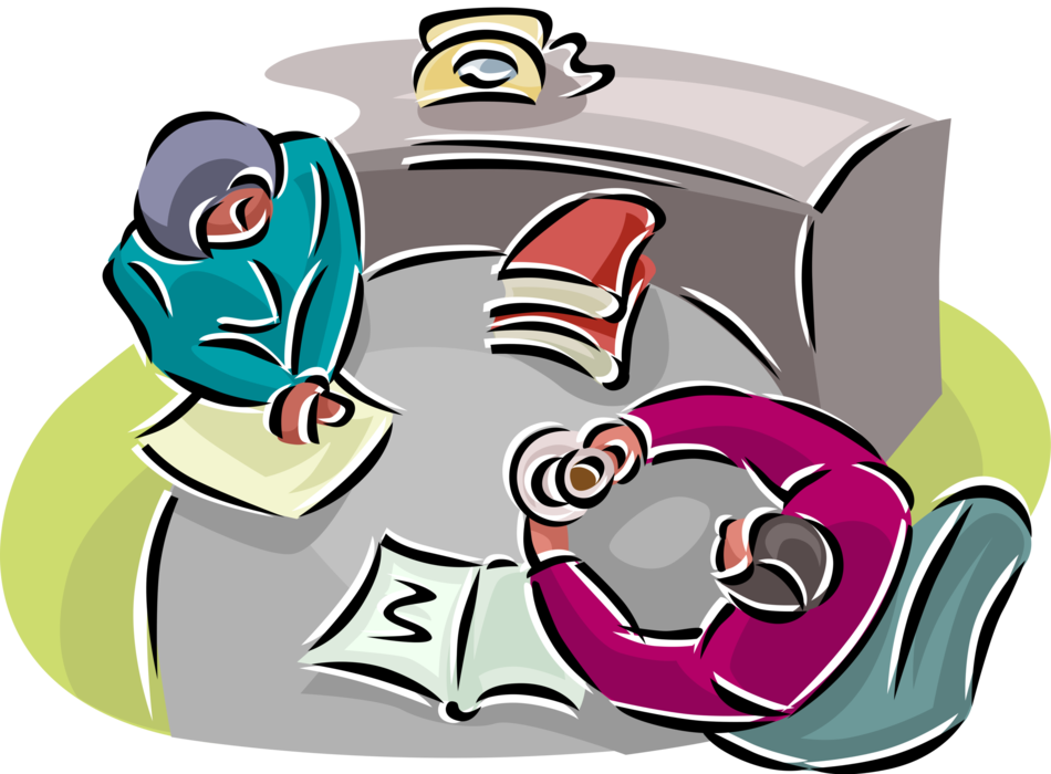 Vector Illustration Of Office Meeting At Boardroom - Compensacion De Las Personas (950x700)