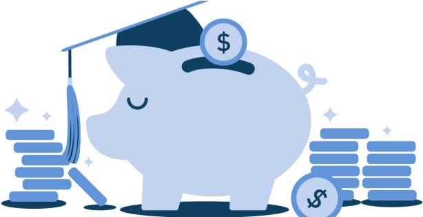 Scholarship Money Clipart - Money For College Png (630x315)