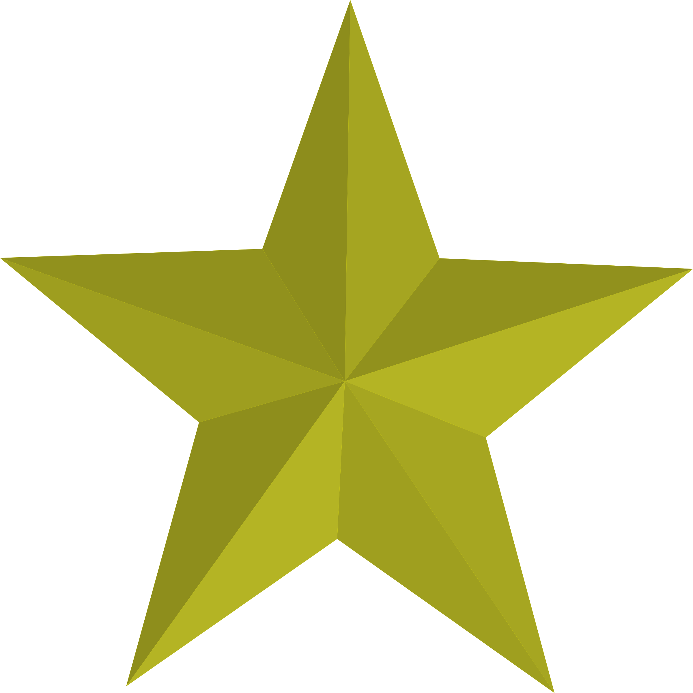 5 Star Clip Art With Pictures Medium Size - 3d Five Pointed Star (2401x2400)