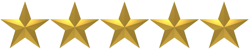 5 Star Rating - 5 Golden Stars Png (812x157)