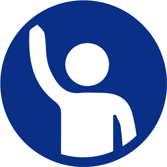 Interested In Getting Involved With The Pto - Raise Your Hand Icon (600x600)