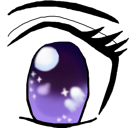 Anime Eye 2 By The Capricious Clown - Draw Transparent Eyes Anime (600x500)