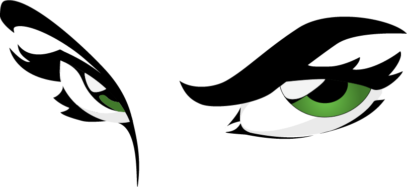 Anime Eyes - Eyes Transparent Png (809x372)