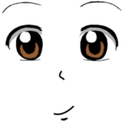 Anime Face Brown Eyes Roblox - Roblox Anime Fsce (420x420)