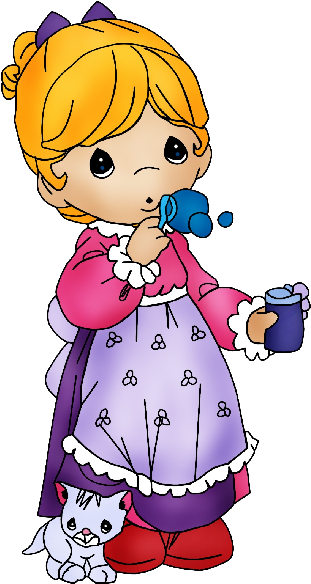 Stupid Cartoon Girl Funny Baby Girl - Infant (600x600)