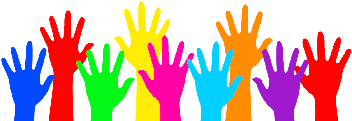 Volunteers Needed - Raised Hands Clipart (1140x395)
