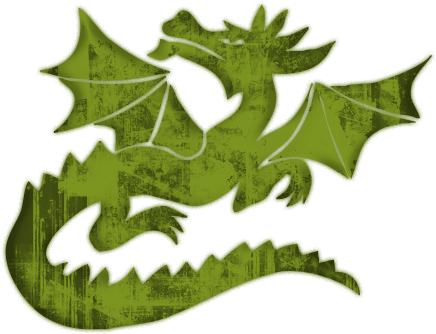 Green Dragon Clipart - Black Dragon Queen Duvet (512x512)