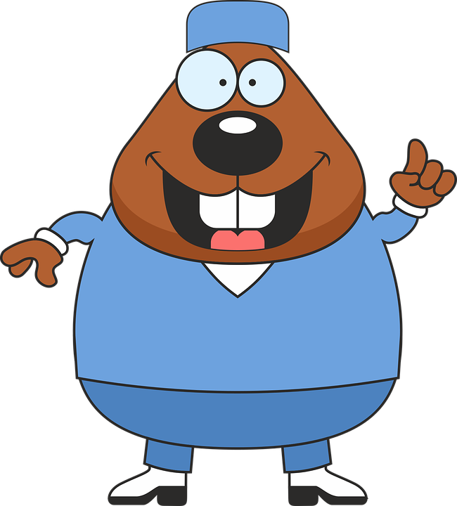 Funny Doctor Clipart 7, - Beaver (1155x1280)