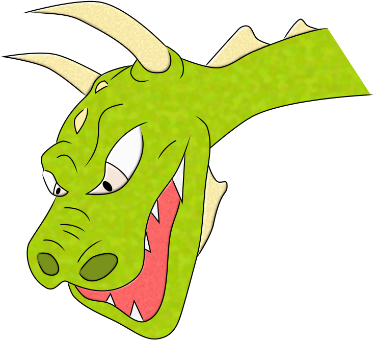 Dragon Head Dragons Vector Clipart - Cartoon (1000x898)