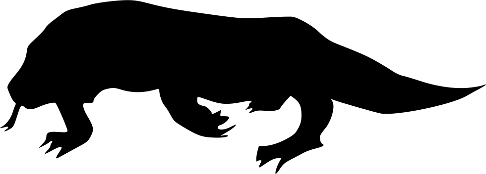 Картинки По Запросу Komodo Dragon Png - Komodo Dragon Silhouette (980x352)