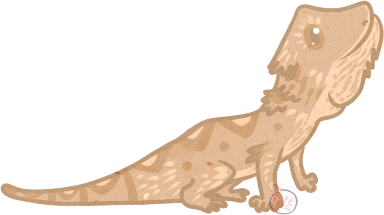Bearded Dragon By Ineffable-ferret On Clipart Library - Bearded Dragon Cartoon Png (900x495)