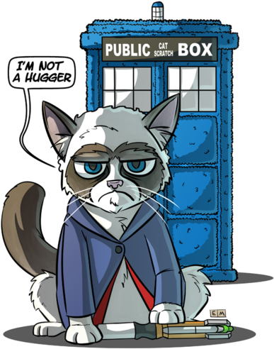 Check Out This Awesome 'grumpy Doctor Cat 2' Design - Grumpy 12th Doctor (630x630)