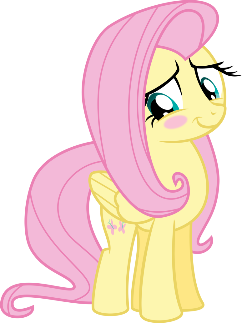 My Little Pony - Fluttershy Blushing (774x1033)