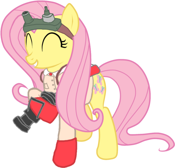 Fluttershy Medic - Tf2 Mlp Fluttershy Medic (618x618)