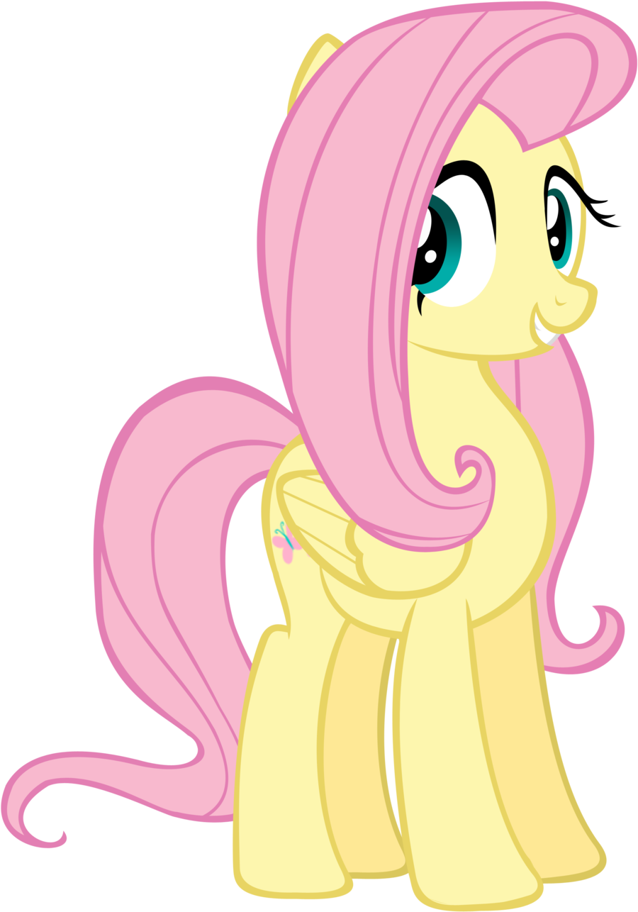Fim Thread - My Little Pony Fluttershy Vector (900x1301)